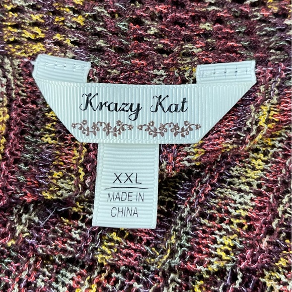 Krazy Kat Long Pleated Net Cardigan XXL - Picture 6 of 6